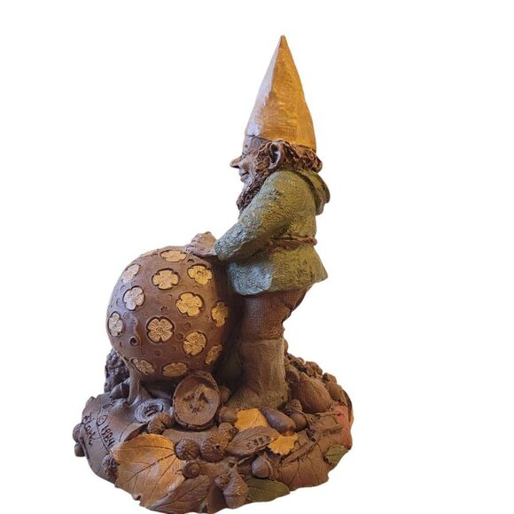 Tom Clark Gnome C. D. Signed 1984 Cairn Studios Vintage Daisy Pig Renaissance - Picture 6 of 10